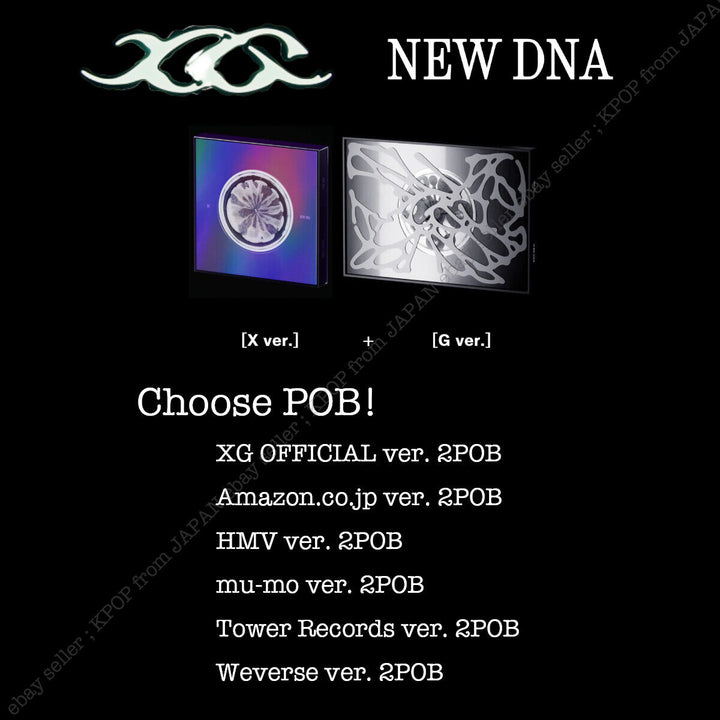 PREORDER XG NEW DNA 2Album + 2POB set Japan Official Weverse HMV Tower record