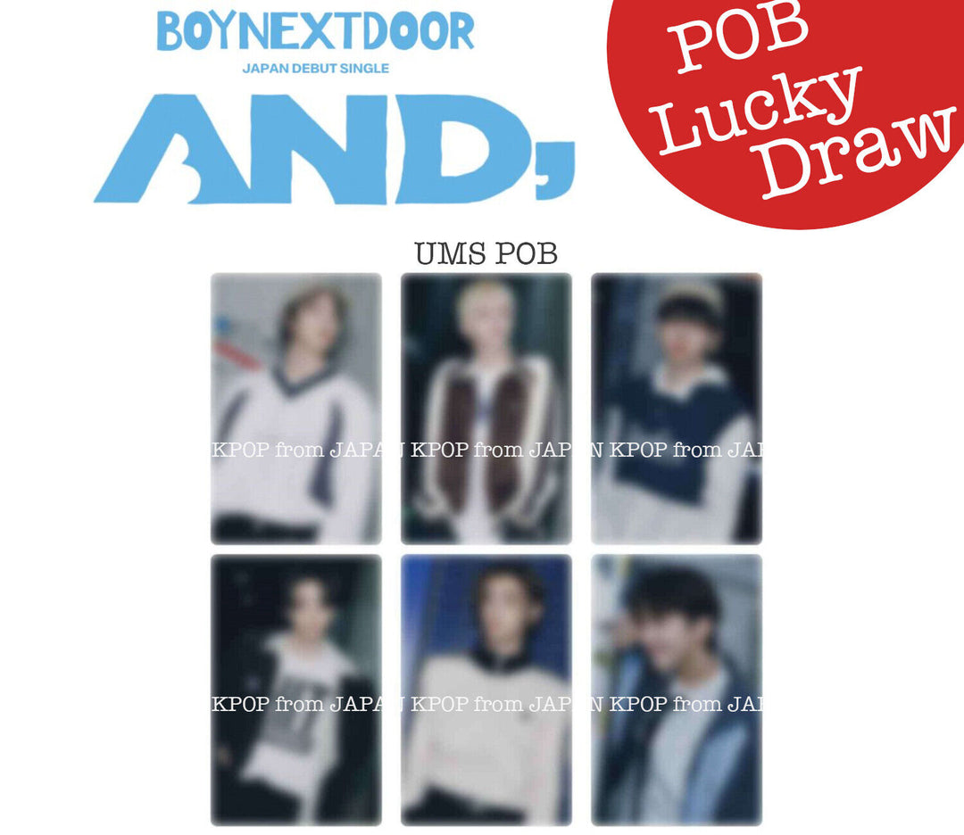 PRE BOYNEXTDOOR AND, Japan POB Benefit Lucky draw Photocard weverse UMS