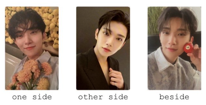 Seventeen Joshua Your Choice Official Photo card One side Other Beside PC