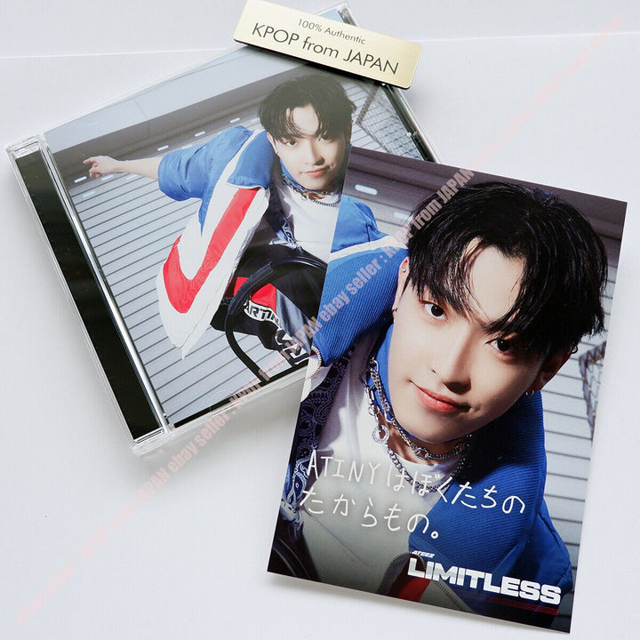 ATEEZ Limitless Chaqueta cambiadora oficial + CD estándar + Tarjeta postal 