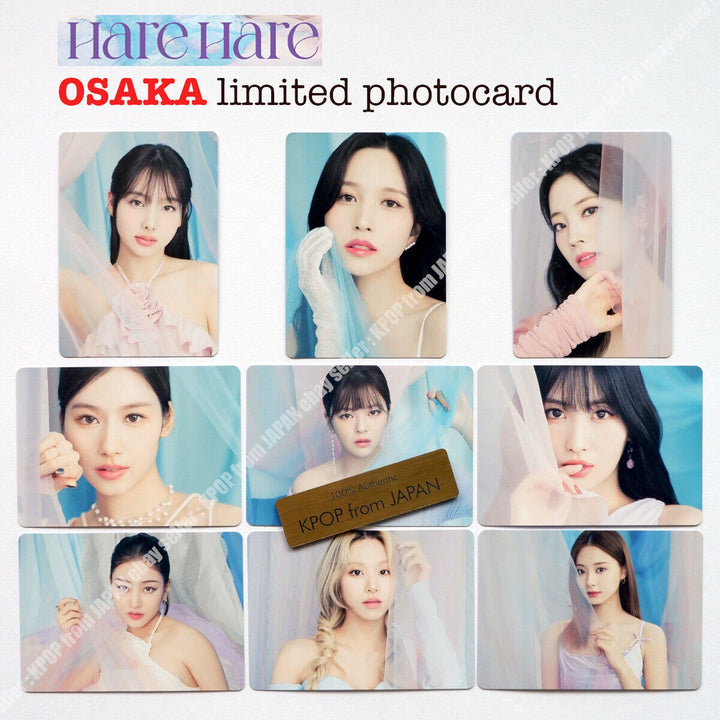 TWICE WORLD TOUR 'READY TO BE' en JAPÓN ONCE FC Tarjeta fotográfica oficial del sorteo 