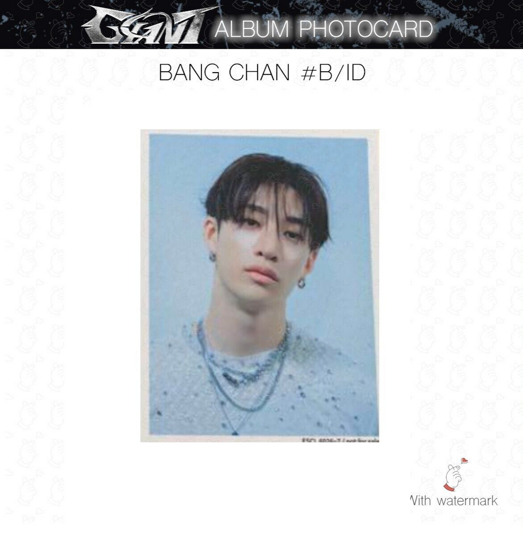 BANG CHAN STRAY KIDS GIANT JAPAN ALBUM PHOTOCARD POB LUCKY DRAW SOLO SONY