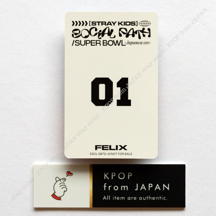 Felix Stray Kids Social Path Official Photocard JAPAN POB FC Photo card Fan