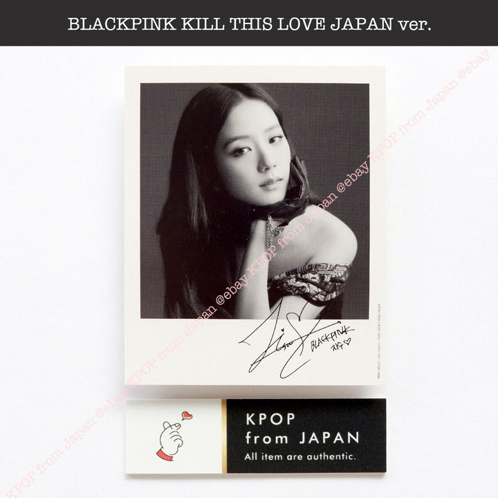 JISOO BLACKPINK KILL THIS LOVE Versión JP CD + Tarjeta fotográfica oficial Álbum JAPÓN 