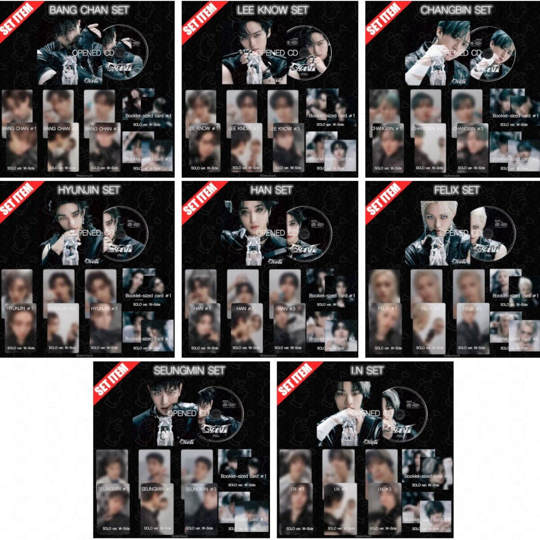 STRAY KIDS GIANT JAPAN 2ND FULL ALBUM SOLO ver. OPENED CD + 3PHOTOCARD SET