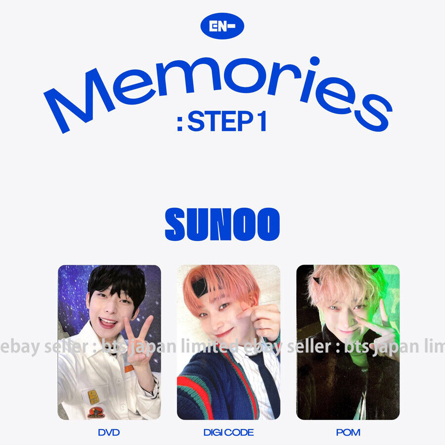 ENHYPEN SUNOO Memories : Step 1 Official Photocard DVD DIGI CODE POM