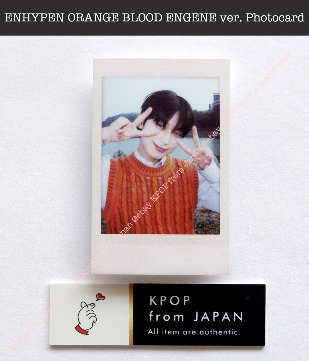 ENHYPEN ORANGE BLOOD ENGENE ver. Official Photocard Postcard