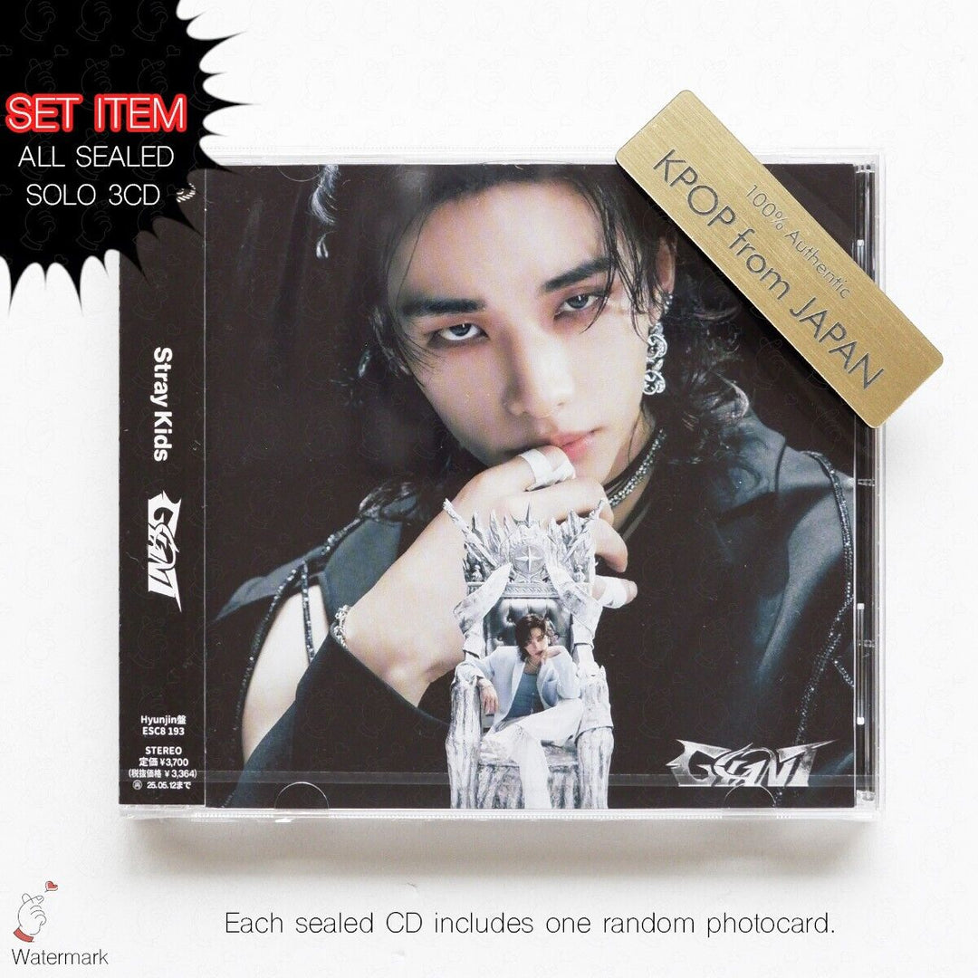 SEALED HYUNJIN Stray Kids THE SOUND SOCIAL PATH GIANT SOLO ver. JAPAN 3CD SET