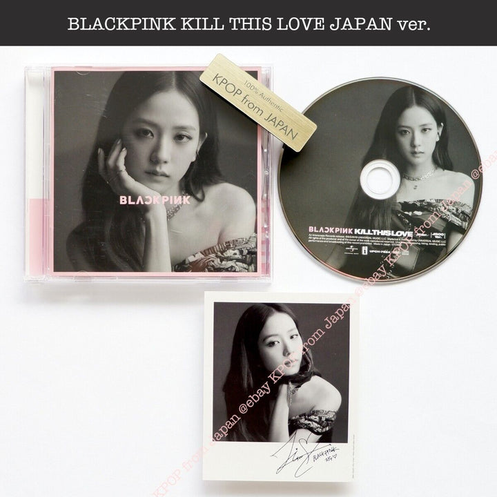 JISOO BLACKPINK KILL THIS LOVE Versión JP CD + Tarjeta fotográfica oficial Álbum JAPÓN 