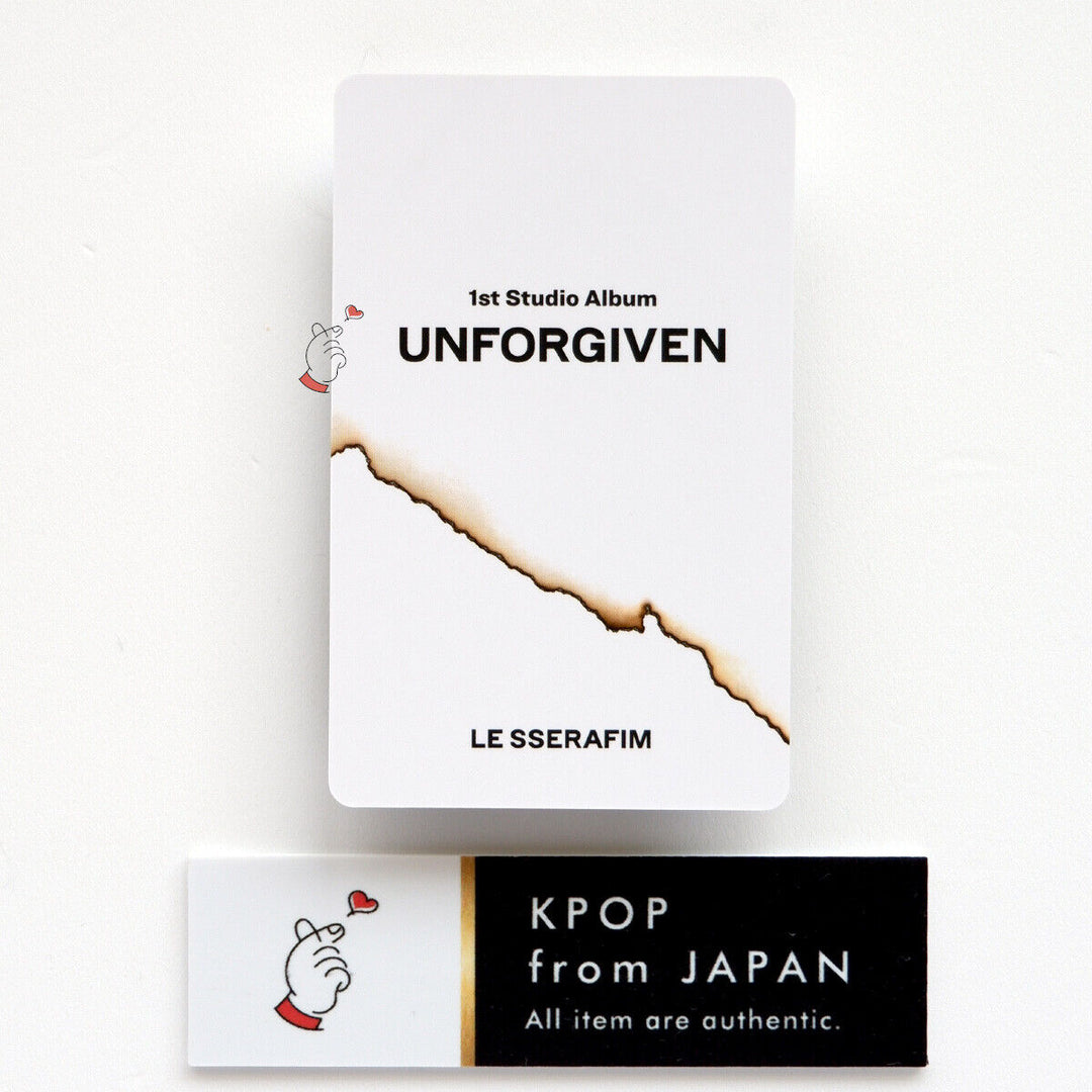 KAZUHA LE SSERAFIM UNFORGIVEN POB Photocard weverse Universal music japan UMS