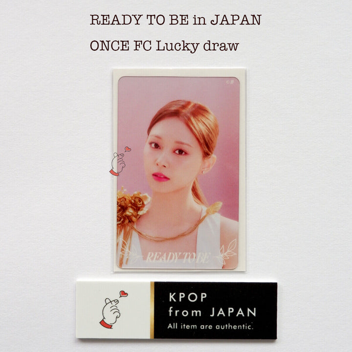 TWICE WORLD TOUR 'READY TO BE' en JAPÓN ONCE FC Tarjeta fotográfica oficial del sorteo 