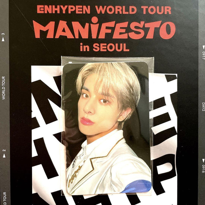 ENHYPEN WORLD TOUR MANIFESTO in SEOUL DVD DIGITAL CODE Official Photocard