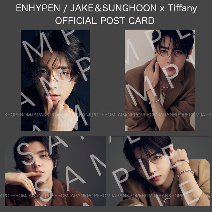 ENHYPEN JAKE & SUNGHOON x TlFFANY POST CARD 25ans JAPAN MAGAZINE POSTCARD