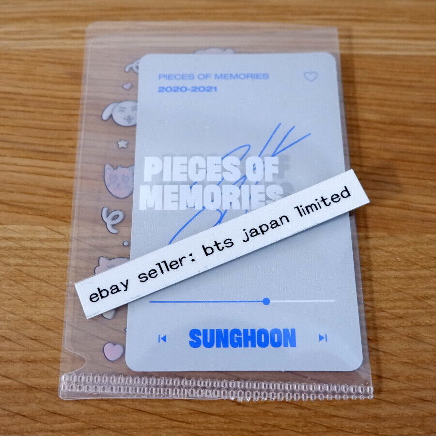 ENHYPEN SUNGHOON Memories: Paso 1 Tarjeta fotográfica oficial DVD DIGI CODE POM 