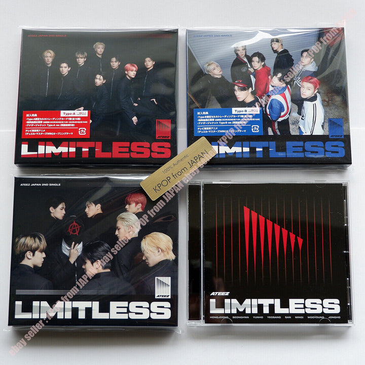 ATEEZ Limitless A ver. B ver. Standard ATINY ver. USED NOT with Photocard