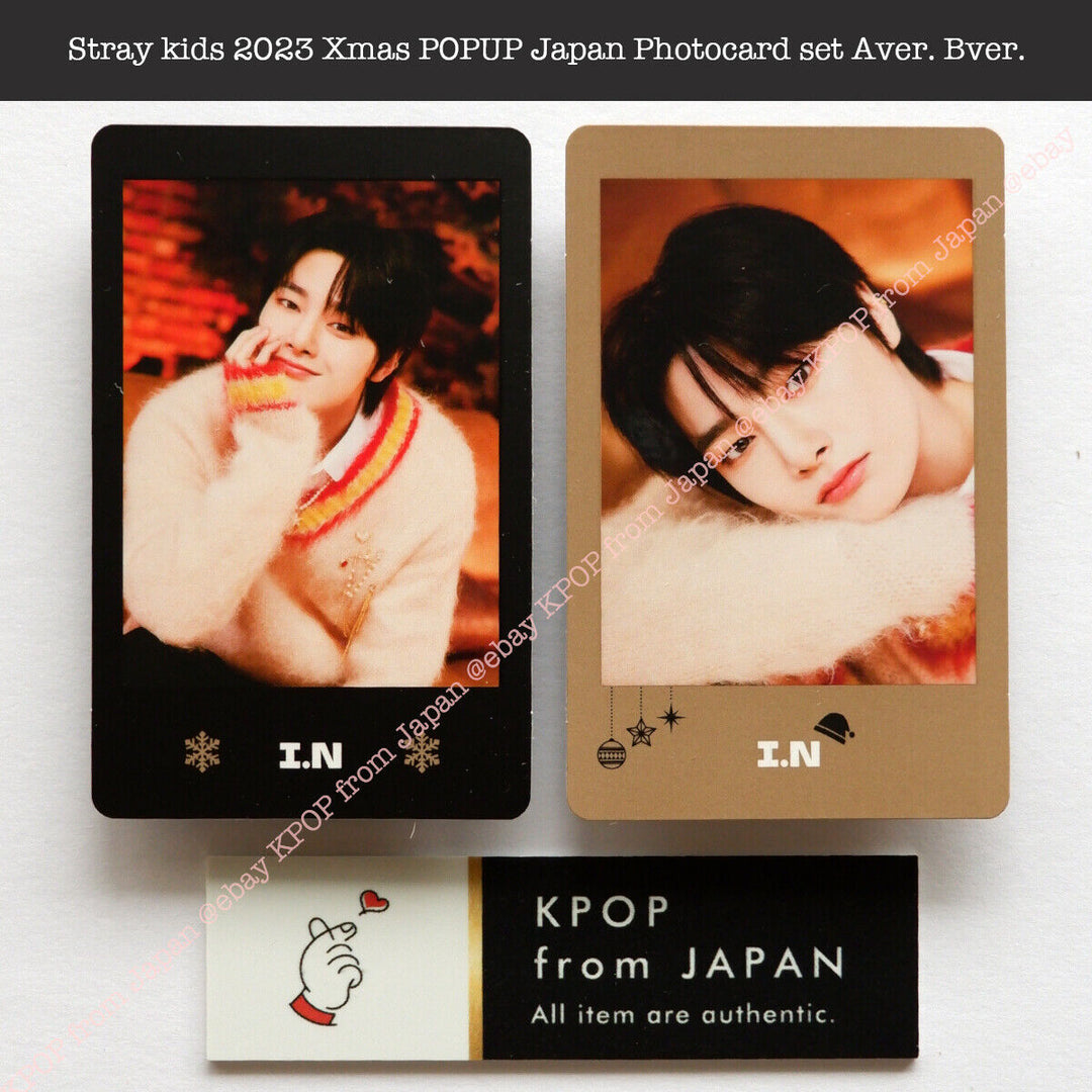 Stray kids 2023 Xmas POPUP Japan Official Photocard set Aver. Bver.