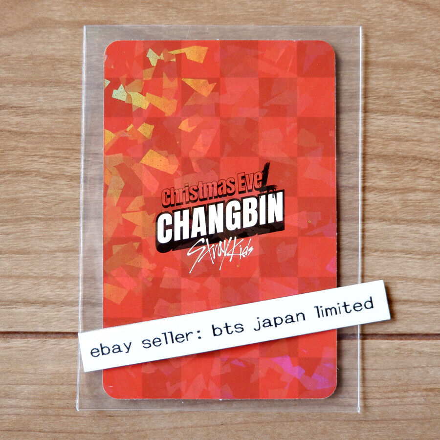 Tarjeta fotográfica oficial de Nochebuena de Stray Kids Changbin CONCEPT GLITTER POB PC 