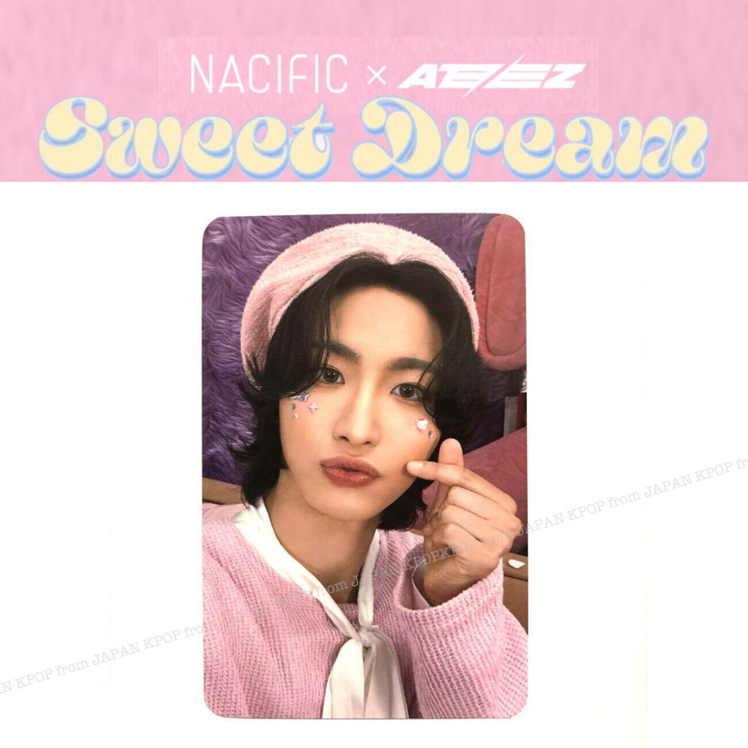 ATEEZ x NACIFIC 7TH SWEET DREAM OFFICIAL PHOTOCARD SEONGHWA MINGI HONGJOONG SAN