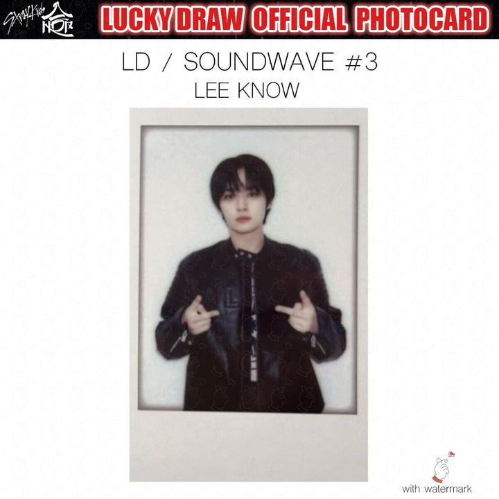 PRE STRAY KIDS HOP LUCKY DRAW SOUNDWAVE POP-UP OFFICIAL PHOTOCARD POLAROID POPUP