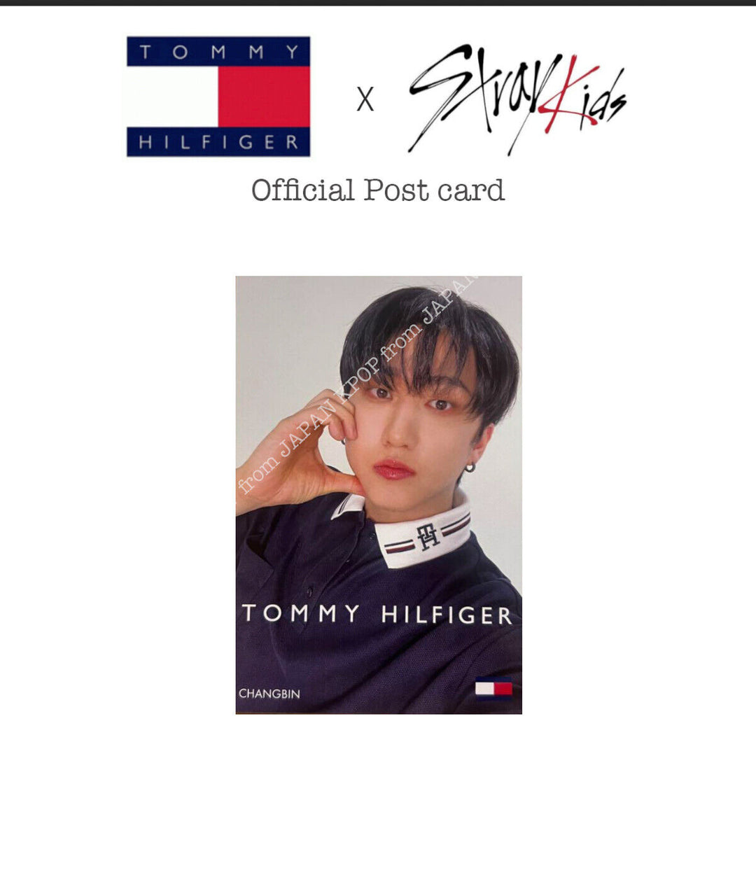 Stray kids TOMMYHILFIGER Japan exclusive Event official Postcard StrayKids