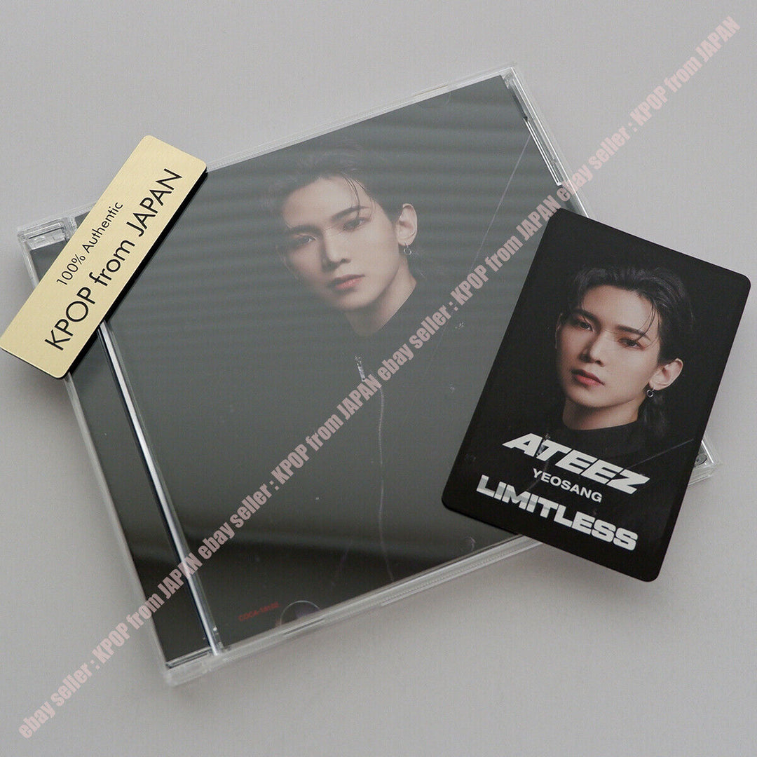 Chaqueta cambiadora oficial ATEEZ Limitless + CD estándar + tarjeta fotográfica de cupón HMV 