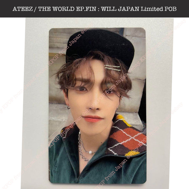 ATEEZ THE WORLD EP.FIN : WILL Tower record Japan Lucky draw Loto Photocard PC