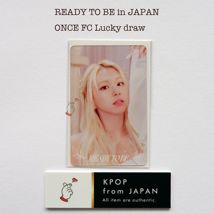 TWICE WORLD TOUR ' READY TO BE ' in JAPAN ONCE FC Lucky draw official photocard