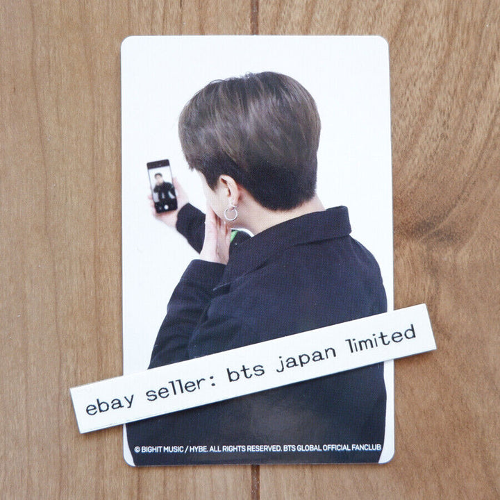 BTS W member benefits for JAPAN FC and mobile members Official Photo card Fan