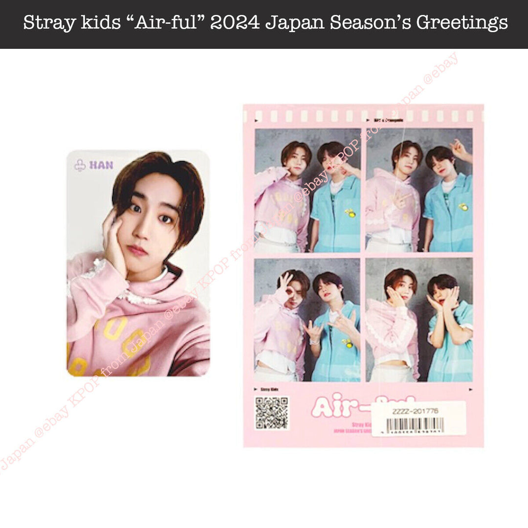 Stray Kids Air-ful JYP POB Photocard 4-cut 2024 JAPAN SEASON’S GREETINGS SEASONS