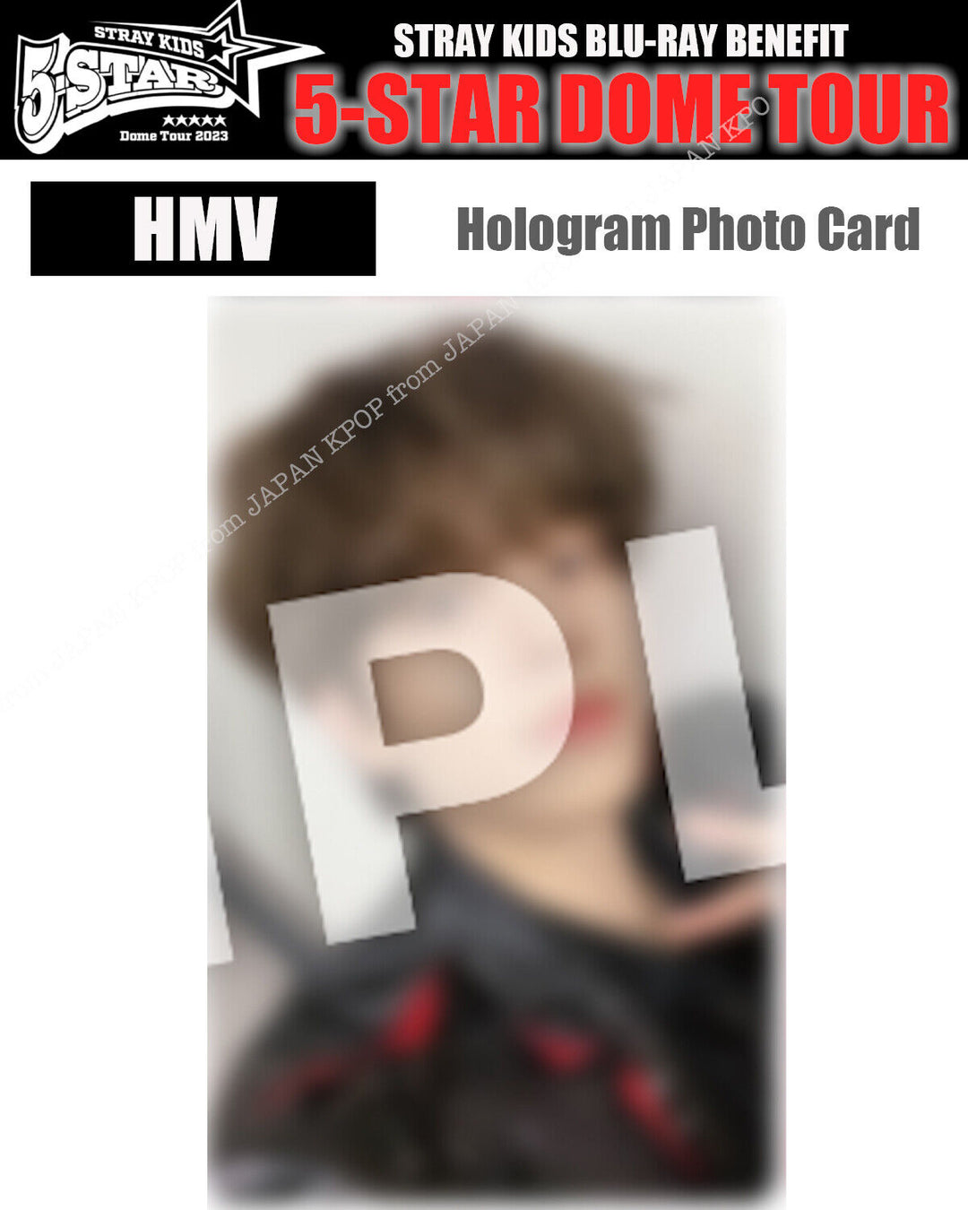 PRE STRAY KIDS 5-STAR DOME TOUR 2023 LIVE BLU-RAY JAPAN POB BENEFIT PHOTOCARD