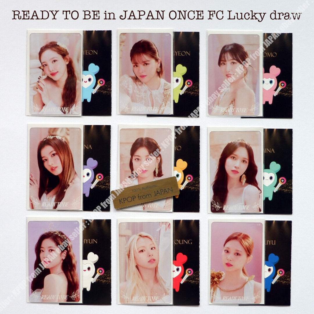 TWICE WORLD TOUR ' READY TO BE ' in JAPAN ONCE FC Lucky draw official photocard