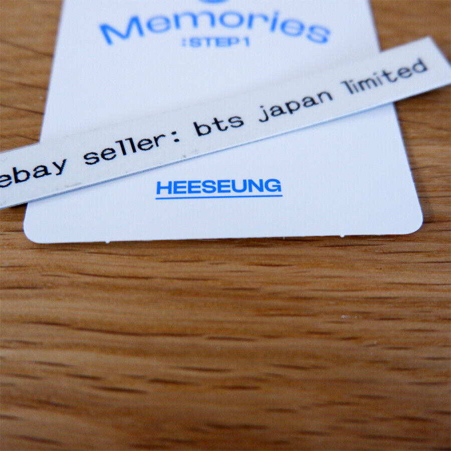 ENHYPEN HEESEUNG Memories : Step 1 Official Photocard DVD DIGI CODE POM