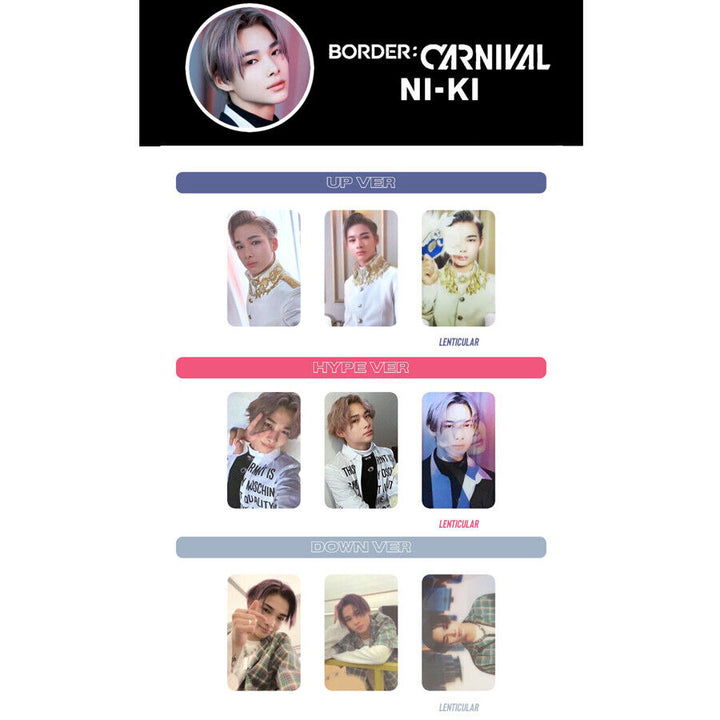 ENHYPEN NI-KI NIKI Official Photo card Border : Carnival Photocard PC