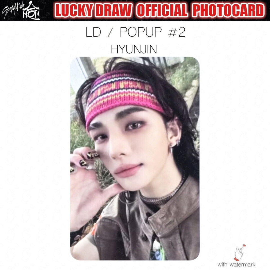 PRE STRAY KIDS HOP LUCKY DRAW SOUNDWAVE POP-UP OFFICIAL PHOTOCARD POLAROID POPUP