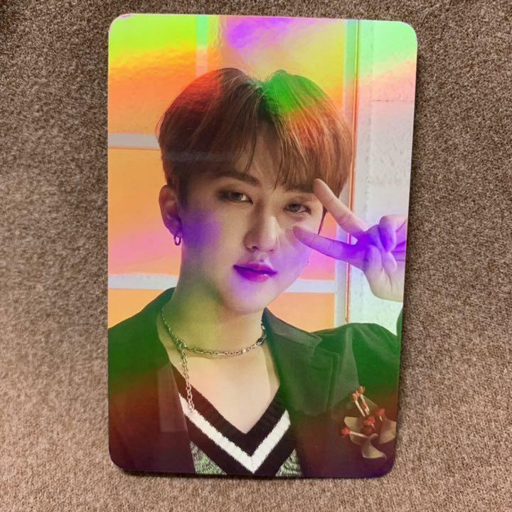 Tarjeta fotográfica oficial de Nochebuena de Stray Kids Changbin CONCEPT GLITTER POB PC 