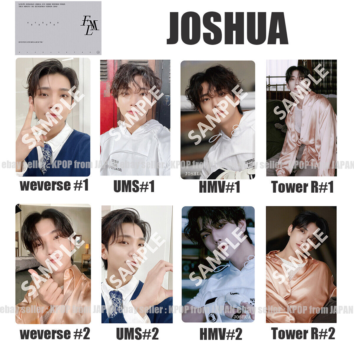 SIGNED Joshua Postcard factory Seventeen FML