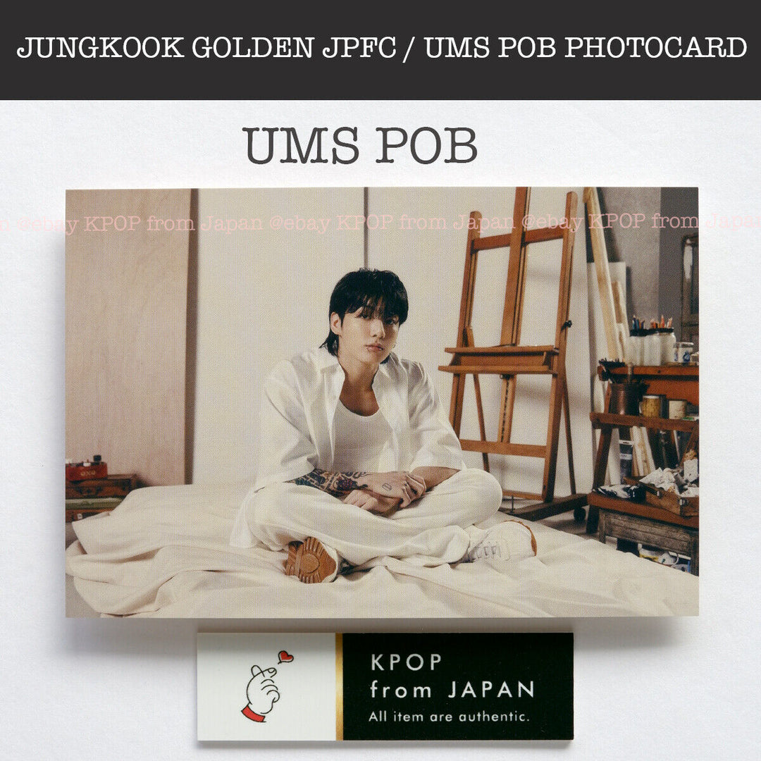 JUNG KOOK GOLDEN JPFC UMS POB Official Photocard JK PRE Benefit BTS