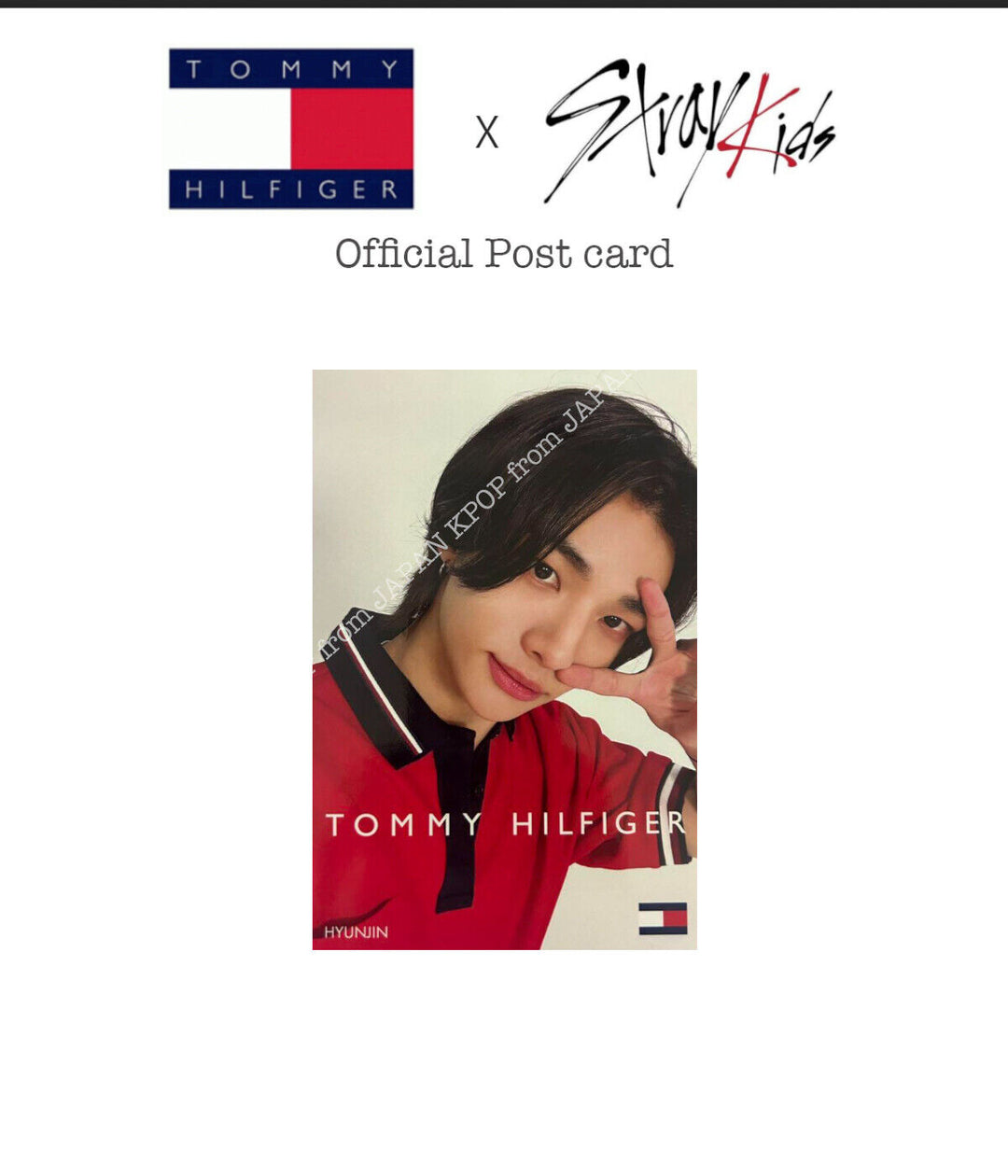 Stray kids TOMMYHILFIGER Japan exclusive Event official Postcard StrayKids