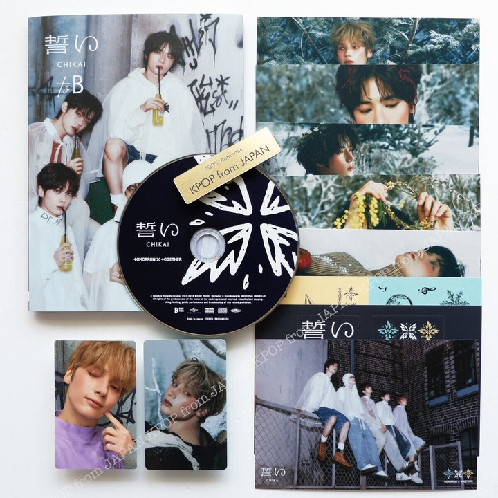 HUENINGKAI TXT JAPAN CHIKAI Weverse CD + Official Photocard set / POB SOLO