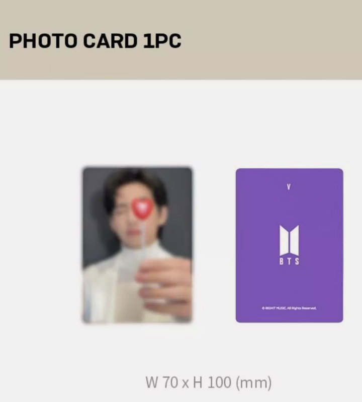 FULL SET BTS MERCH BOX #17 V Layover Taehyung from BTS JPFC FC ARMY