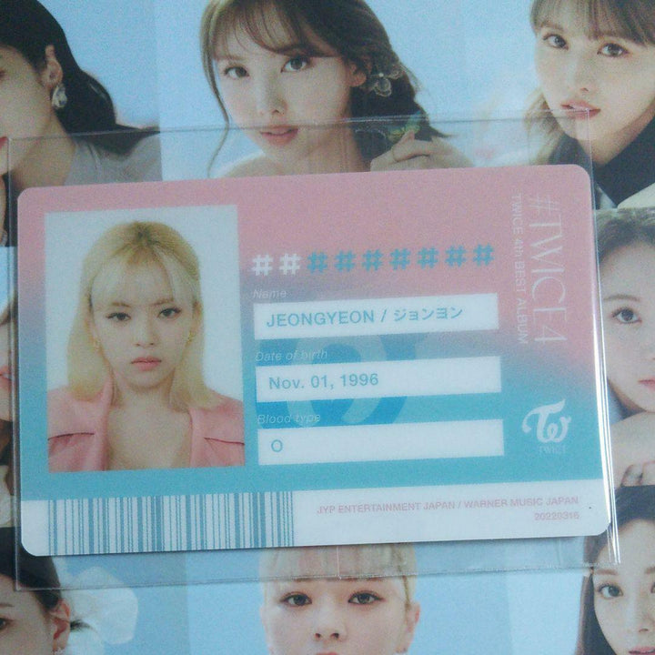 TWICE TWICE4 Tarjeta fotográfica oficial PC Momo Mina Jihyo Sana Jeongyeon Tzuyu Dahyun 