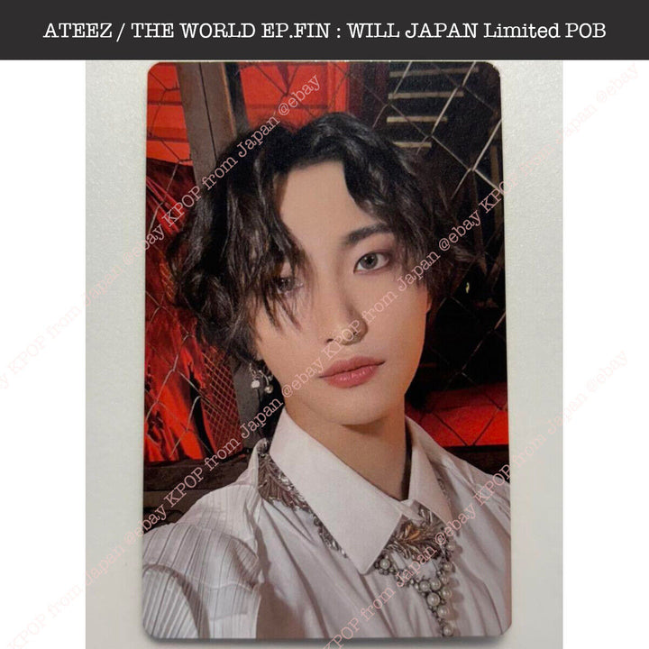 ATEEZ THE WORLD EP.FIN : WILL Tower record Japan Lucky draw Loto Photocard PC