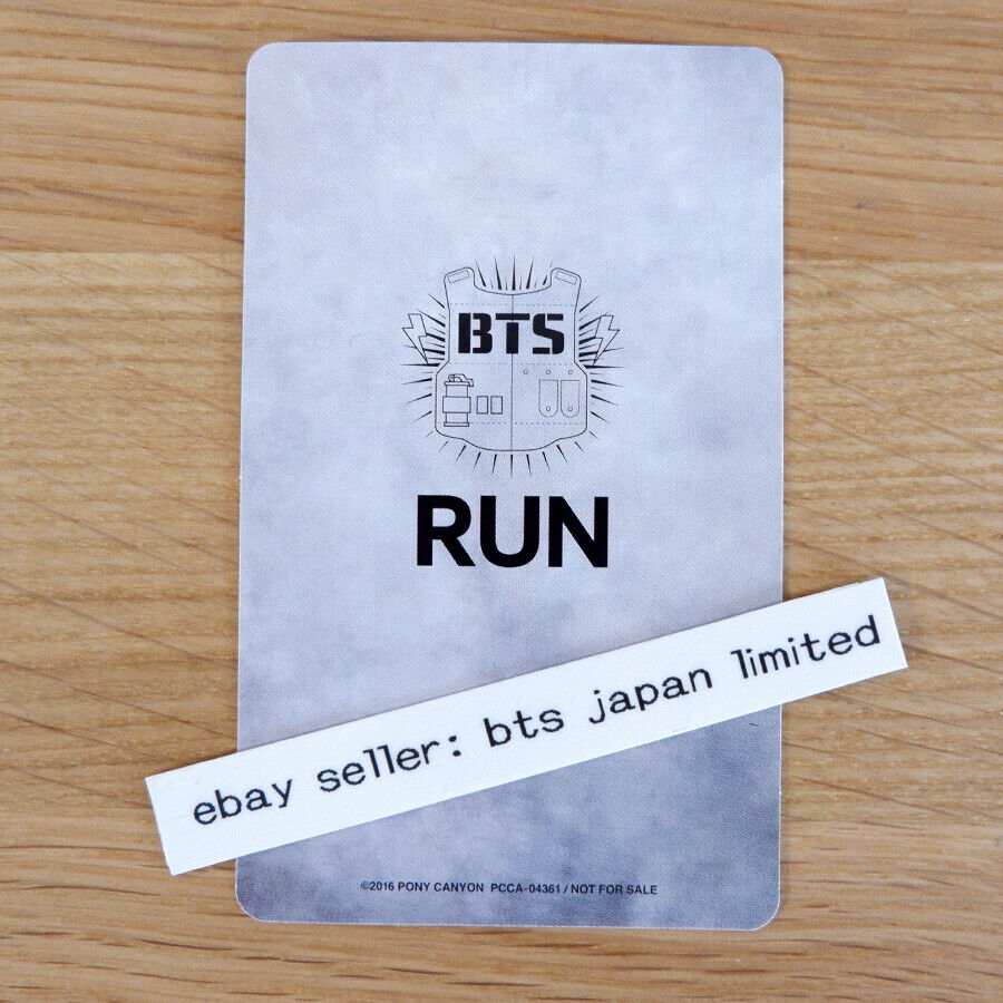 BTS RUN Official limited Photocard RM JIN SUGA J-HOPE JIMIN V JUNGKOOK PC