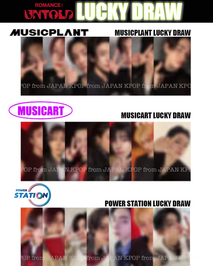 PRE ENHYPEN 'ROMANCE : UNTOLD' LUCKY DRAW Official Photocard MUSICPLANT MUSICART