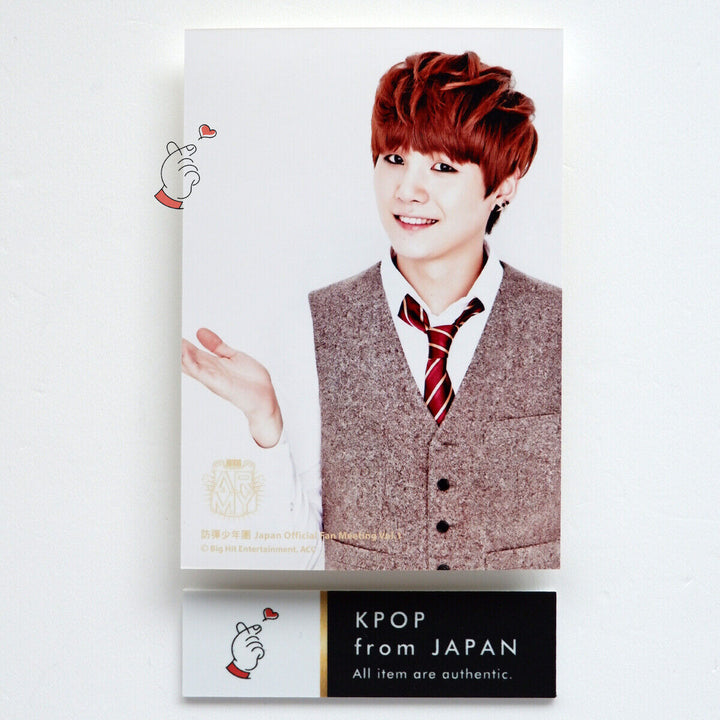 BTS Japan Official Fan Meeting Vol.1 Tarjeta fotográfica oficial limitada con foto de bromuro 