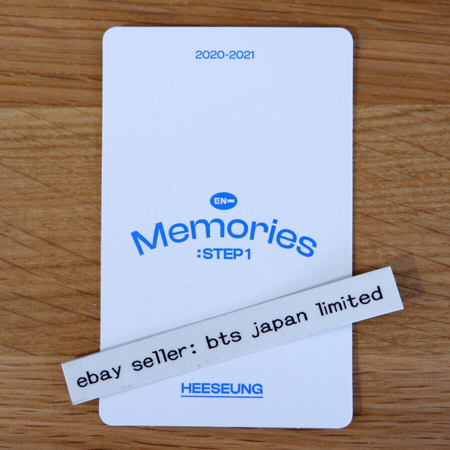 ENHYPEN HEESEUNG Memories : Step 1 Official Photocard DVD DIGI CODE POM