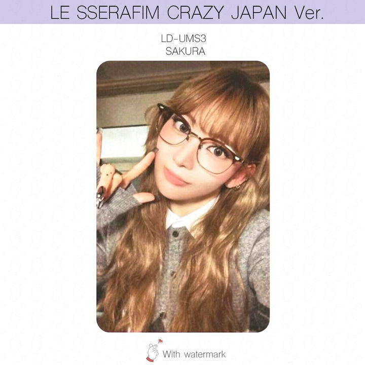 LE SSERAFIM CRAZY JAPAN ver. ALBUM POB LUCKY DRAW PHOTOCARD WEVERSE UMS HMV UNIT