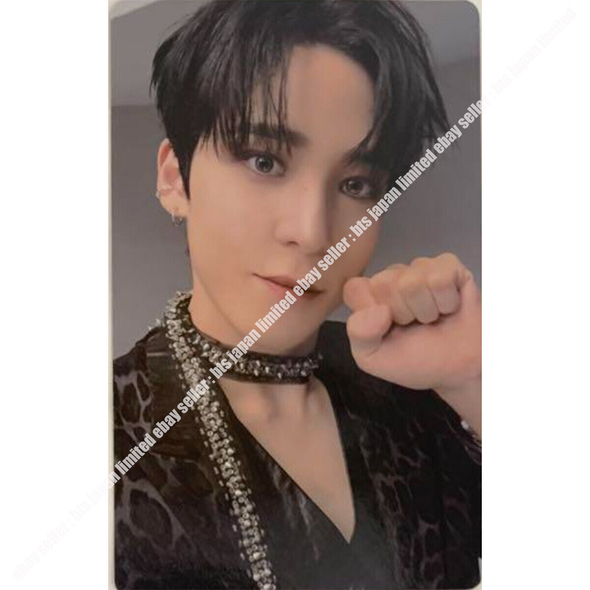 Ateez Yunho fashion Tower Records Photocard