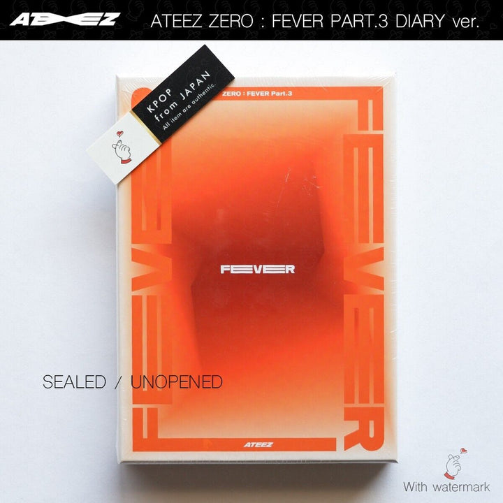 SEALED ATEEZ Zero Fever Part.3 A ver. Z ver. DIARY ver. 3Types Full Set