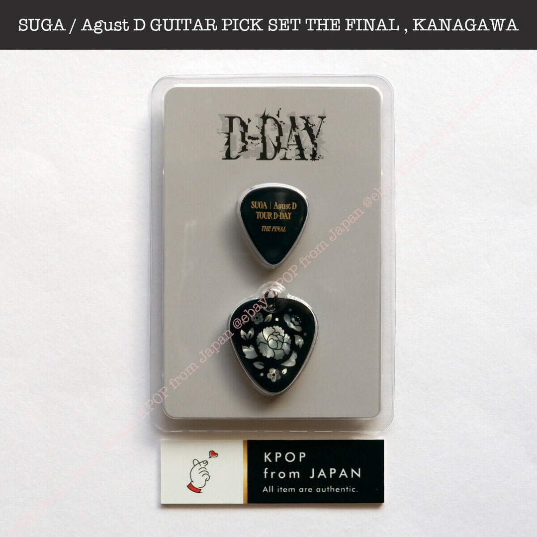 SUGA Agust D D-Day Guitar Pick set THE FINAL / Japan KANAGAWA Tour MD Merch